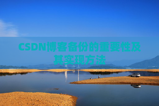 CSDN博客备份的重要性及其实现方法